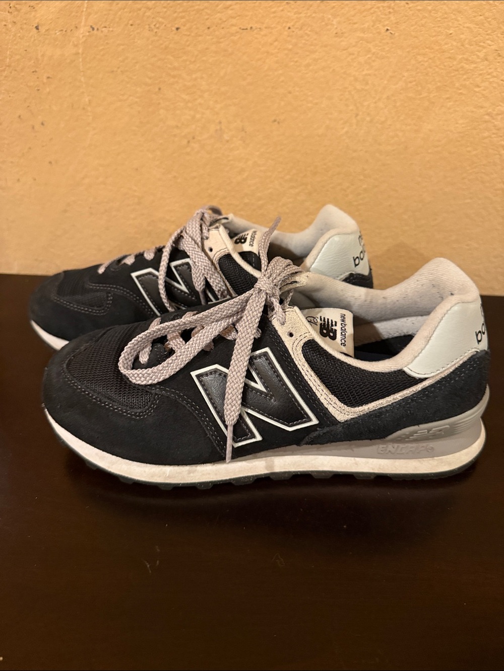 New Balance Black & White Retro Runner